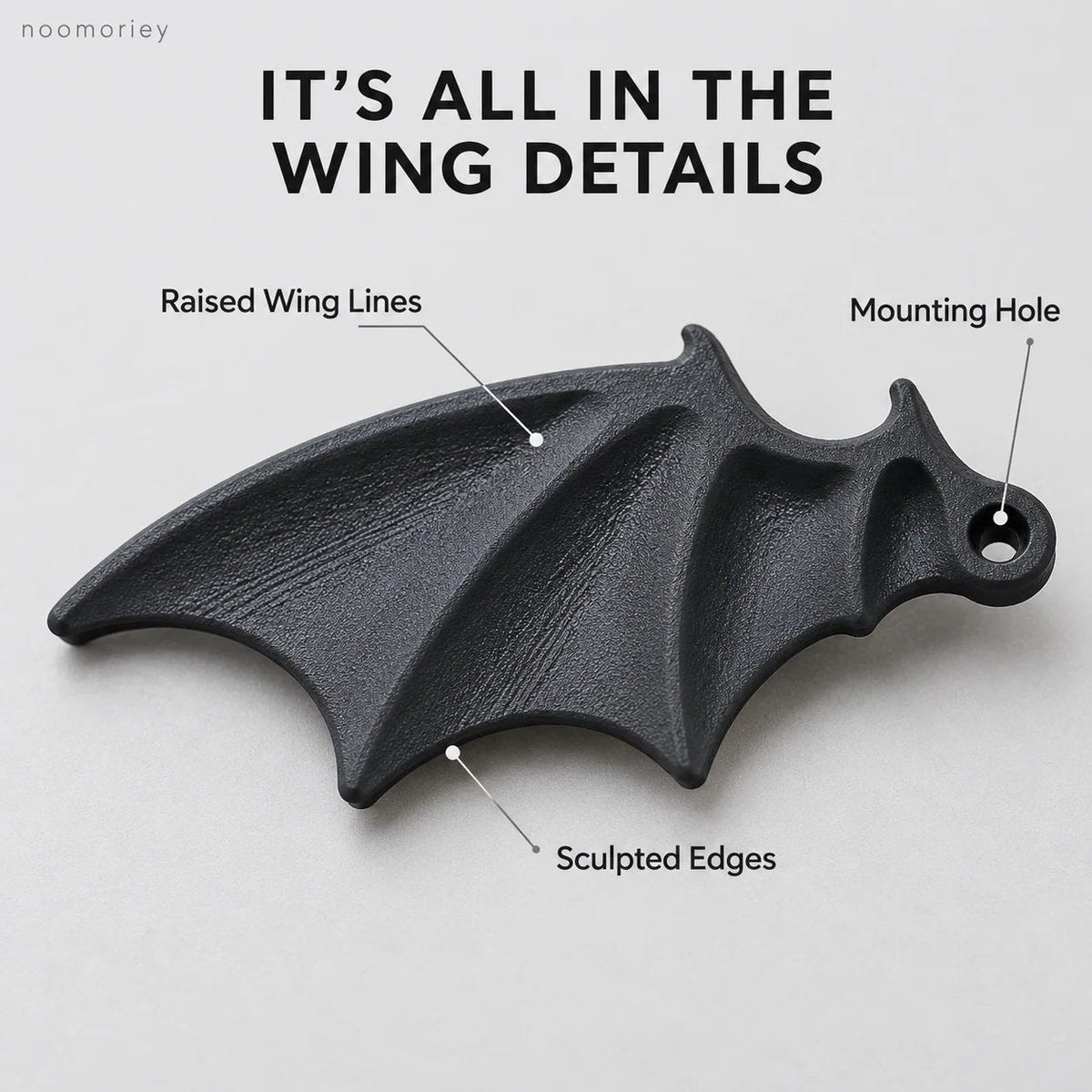 🦇 Midnight Wings – Bat Wing License Plate Decorations
