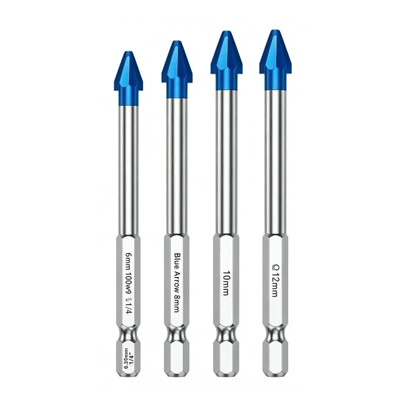 π©β¨ Carbide Eccentric Drill Bit β Sharp Hex-Shank Multi-Surface Drilling with Cleaner, Crack-Reduced Results