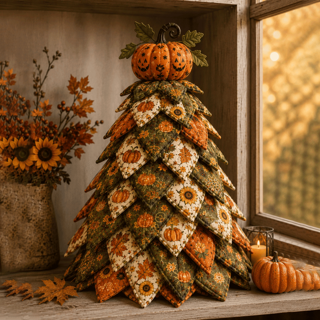π Recommended New Halloween Products-DIY Halloween Quilted Fabric Tree Kit