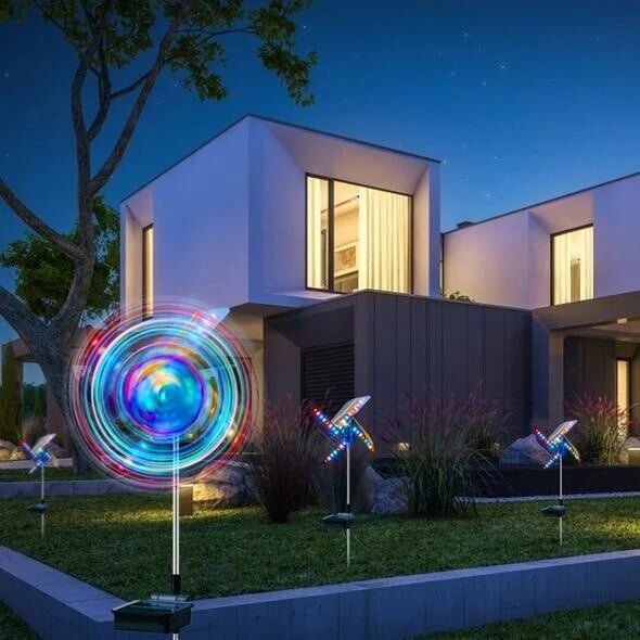 🔥Michigan Solar Windmill Lights