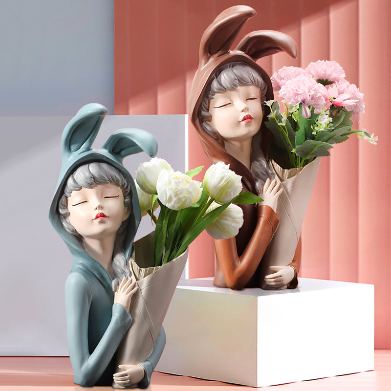 Bunny Girl Vase