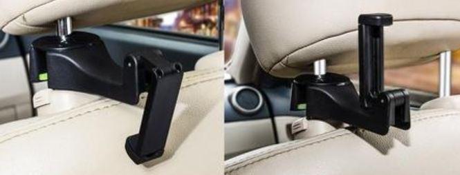 2-in-1 Car Headrest Hook and Phone Holder