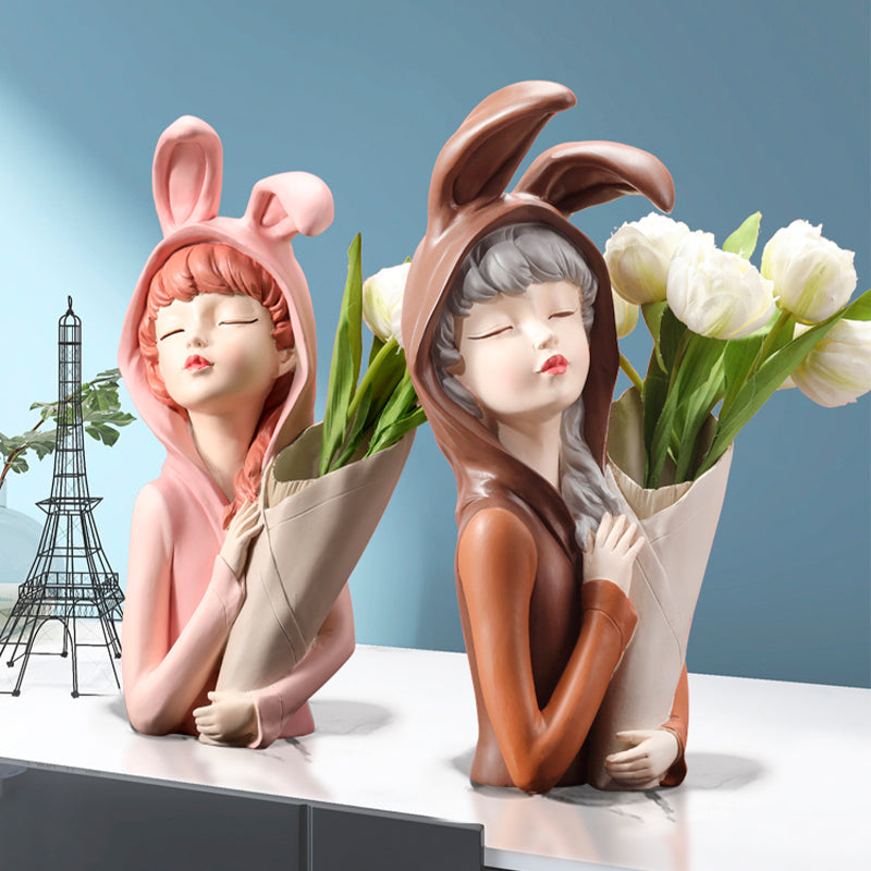 Bunny Girl Vase