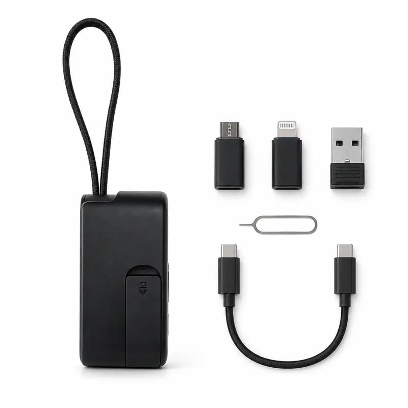 π₯ HOT SALE π₯ 49% OFF | 60W Fast Charging Cable Organizer Kit π Compact Travel Cable Storage Box with Multi-Connector Charging Set