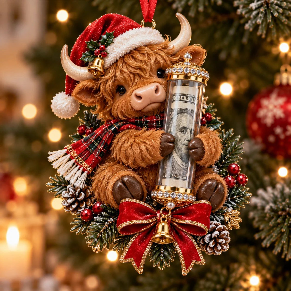 ๐ ๐ต Christmas Cash Gift Ornament - โจA Fun Way to Give Money This Christmas