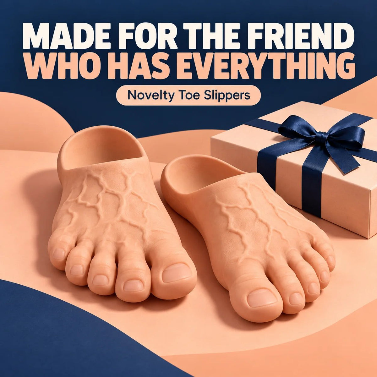 π£ Funny Toe Slippers β Realistic Barefoot-Look Gag Gift