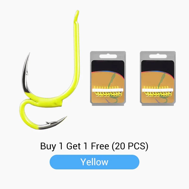 π£ Classic and sharp double fishing hooks β High carbon steel with needle tip
