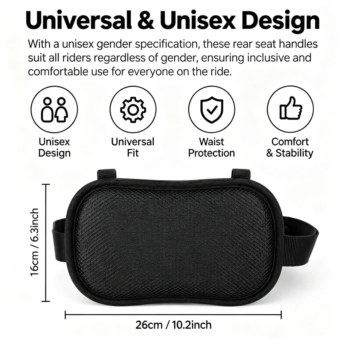 ποΈ Motorcycle Passenger Safety Grip β Rider-Worn Handle for More Comfortable & Confident Rides