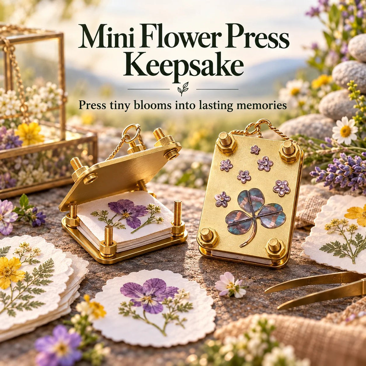 ๐ธPocket-Sized Mini Flower Press โ Preserve Tiny Blooms & Nature Memories ๐ฟ