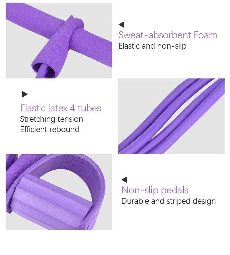 49% OFF🔥32 Fitness Resistance Bands4 Tube Pedal Ankle Puller