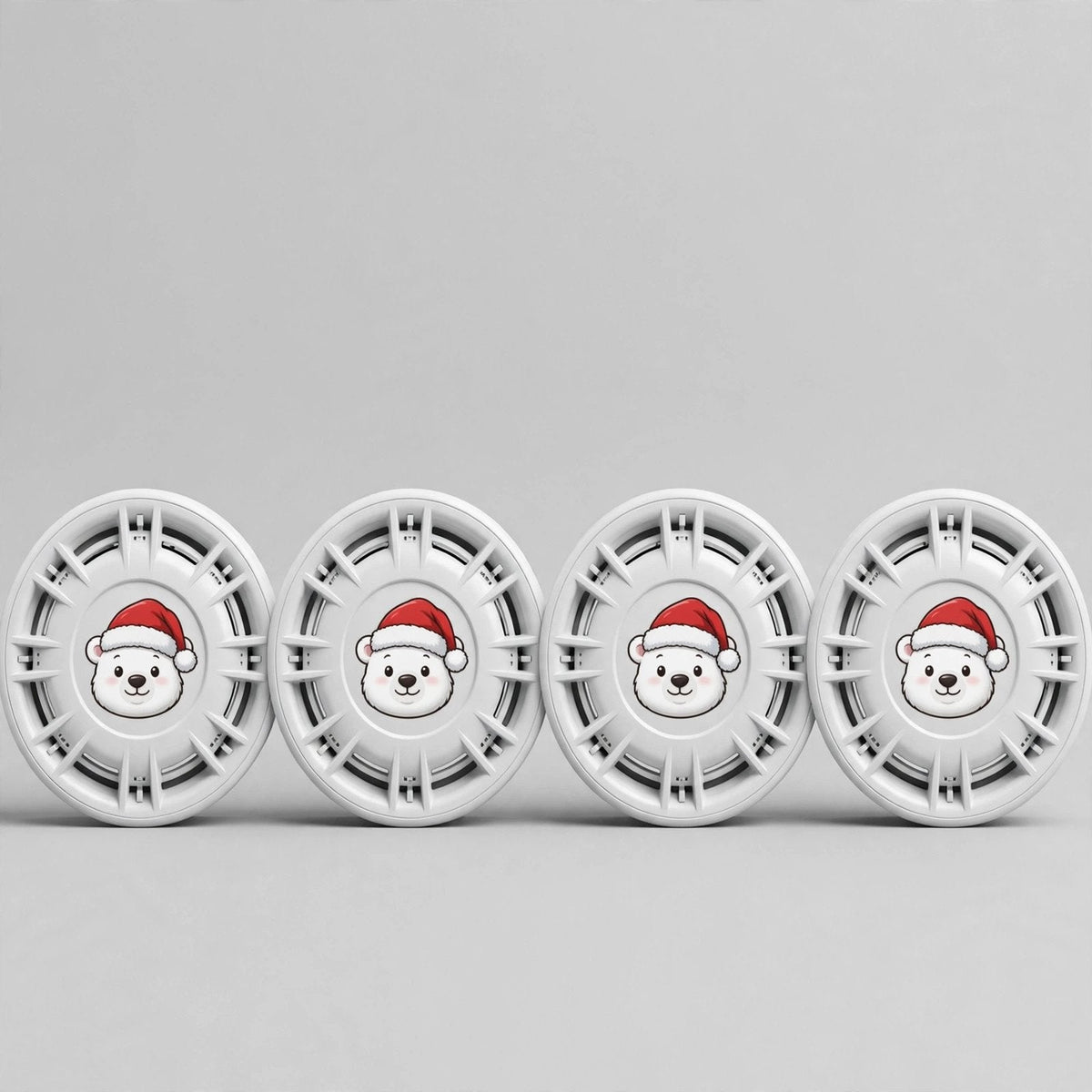 🔥HOT SALE🔥Christmas Car Wheel Covers – Festive Character Hubcap Covers, Set of 4