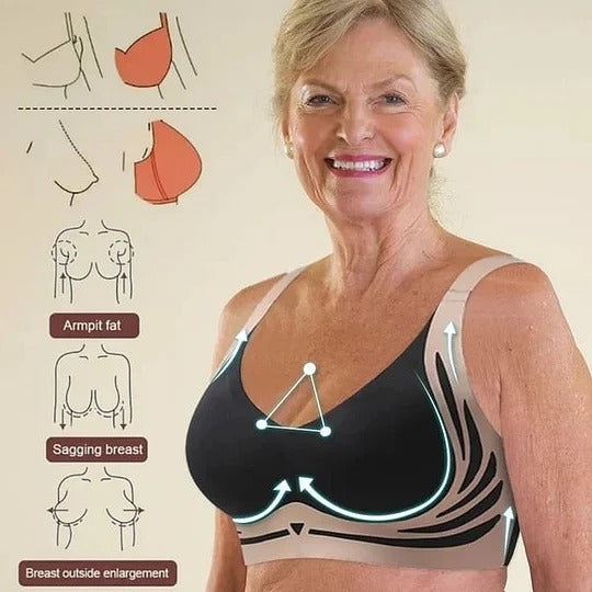 Buy 1 Get 3 Packs🎁Super gather bra | Wireless Push-up Bra👍No more sagging breasts