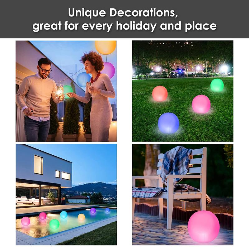 led light 16 colors glowing beach balls