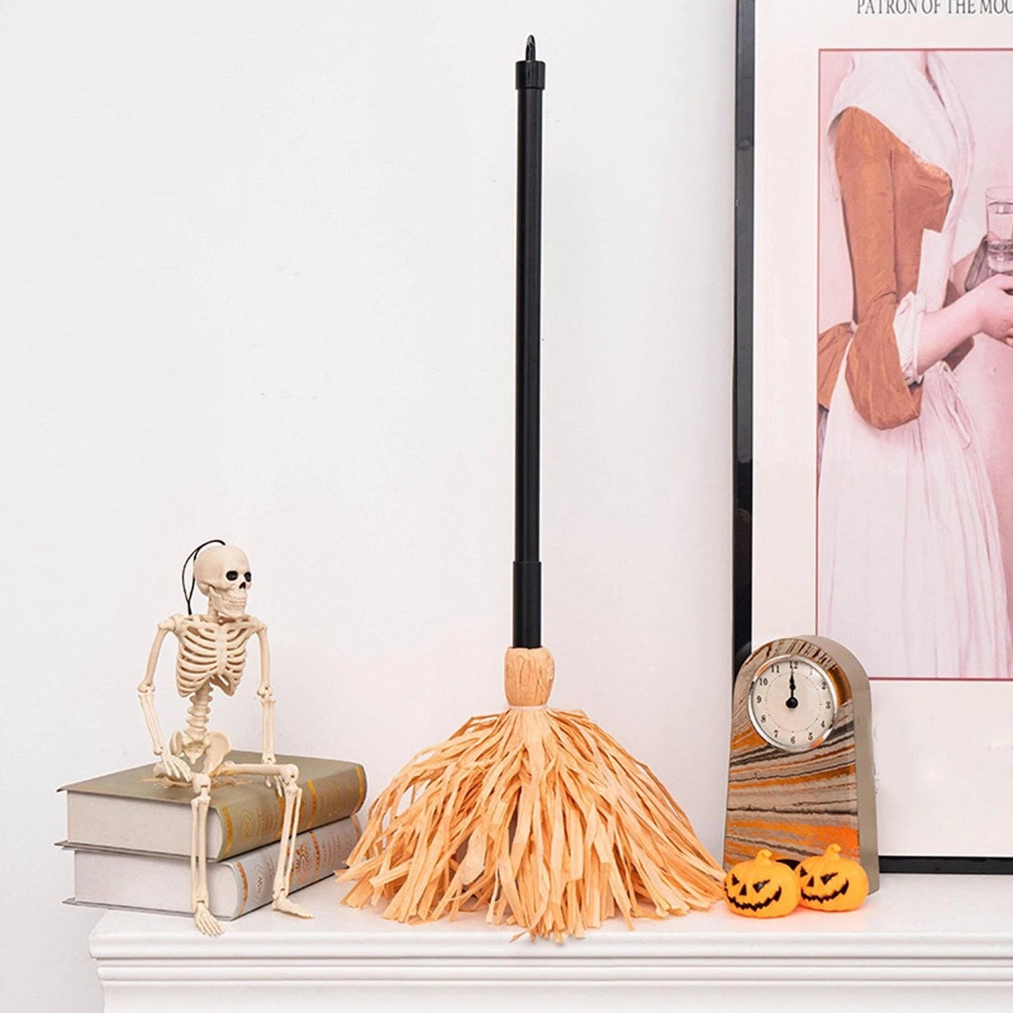 🧙♀️Halloween Witch Flying Broom With Spooky Laughing For Halloween Party Decoration Gift🧹