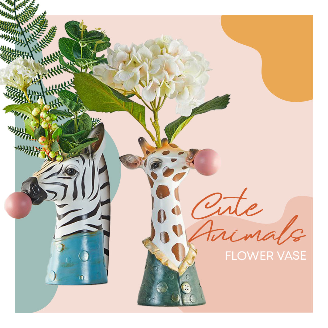 Cute Animals Flower Vase