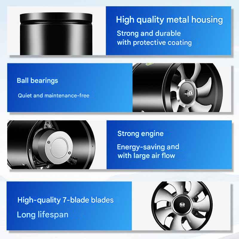 đŸ”¥Suitable for multiple scenarios - high-speed, high-power, super-strong suction and silent exhaust fan
