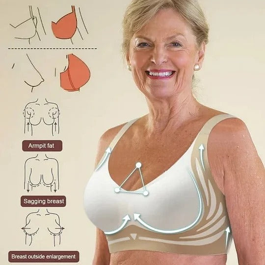 Buy 1 Get 3 Packs🎁Super gather bra | Wireless Push-up Bra👍No more sagging breasts