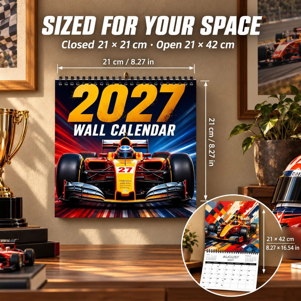 🏁 For the Love of Racing — 2027 Racing Wall Calendar