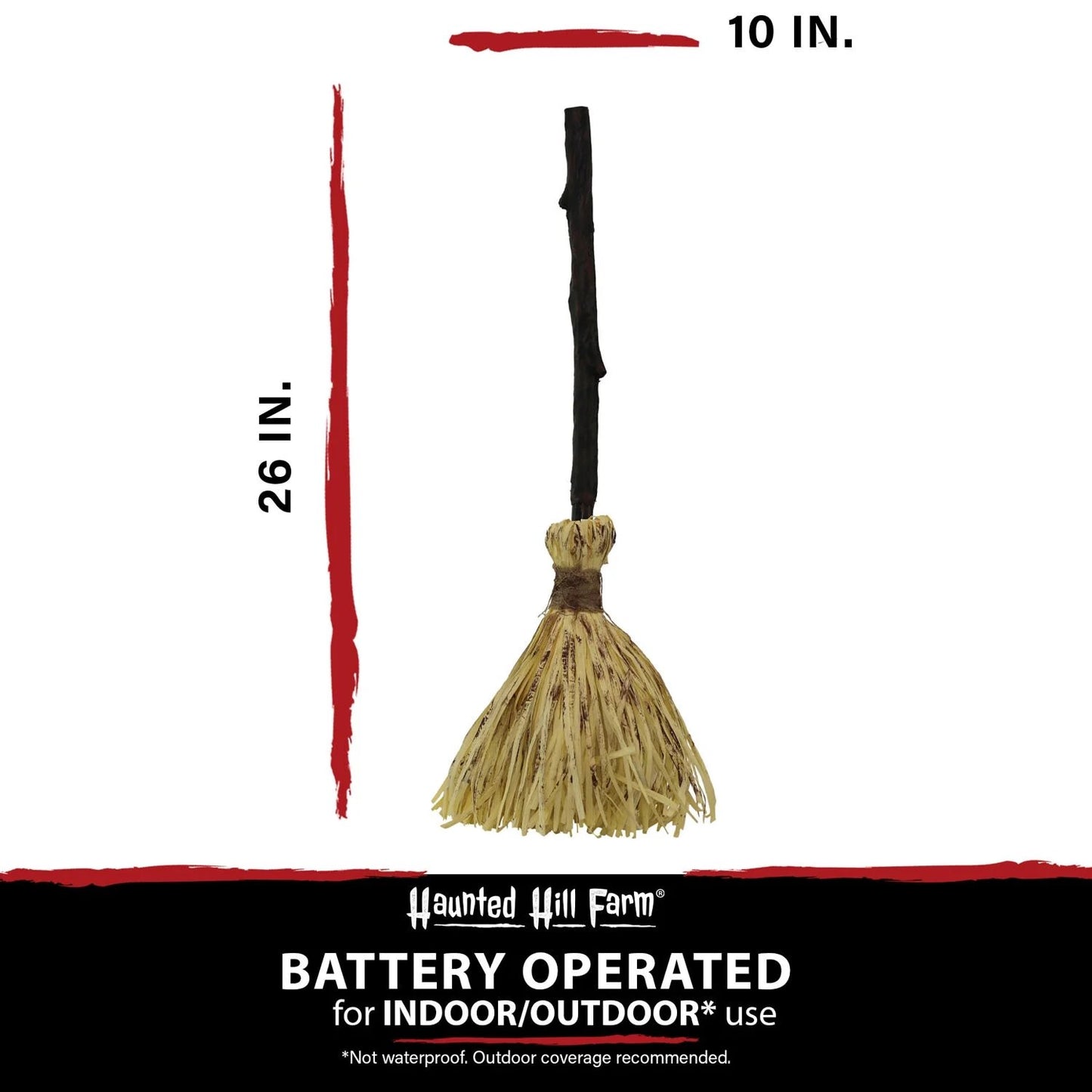 🧙♀️Halloween Witch Flying Broom With Spooky Laughing For Halloween Party Decoration Gift🧹