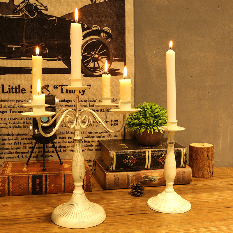 Embrace Nordic Romance: Candlelit Dining Table Decor Candle Holders
