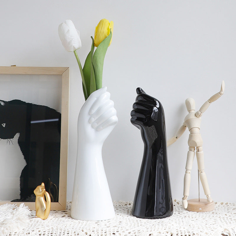 Modern minimalist Nordic body art ceramic vase