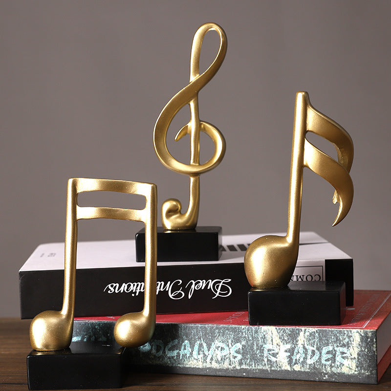 Simple resin musical note model ornaments