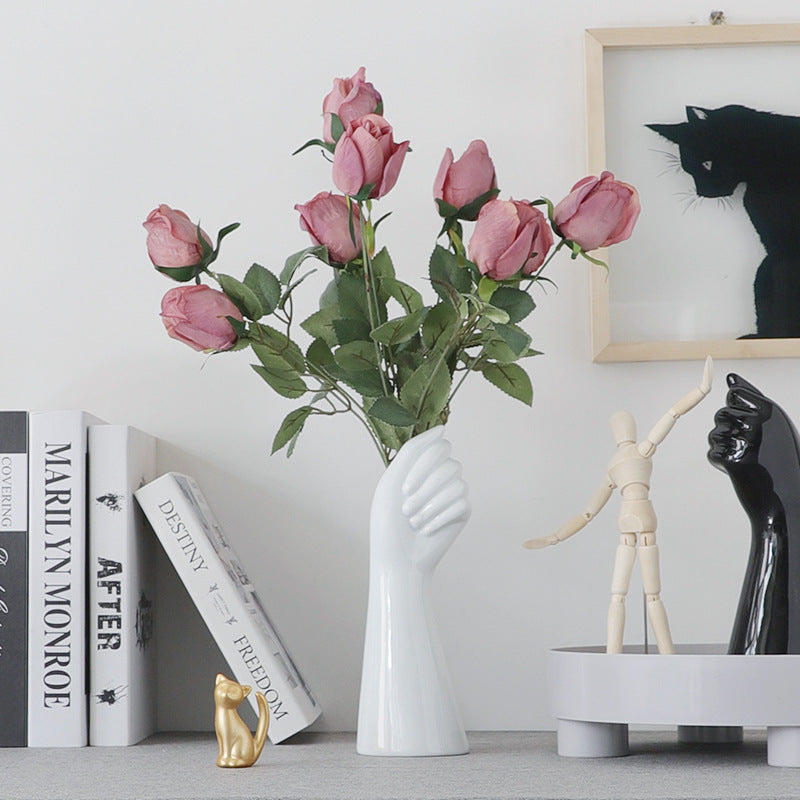 Modern minimalist Nordic body art ceramic vase
