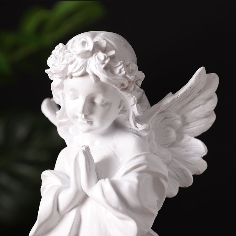 Girl Praying Angel Sculpture Model Ornament