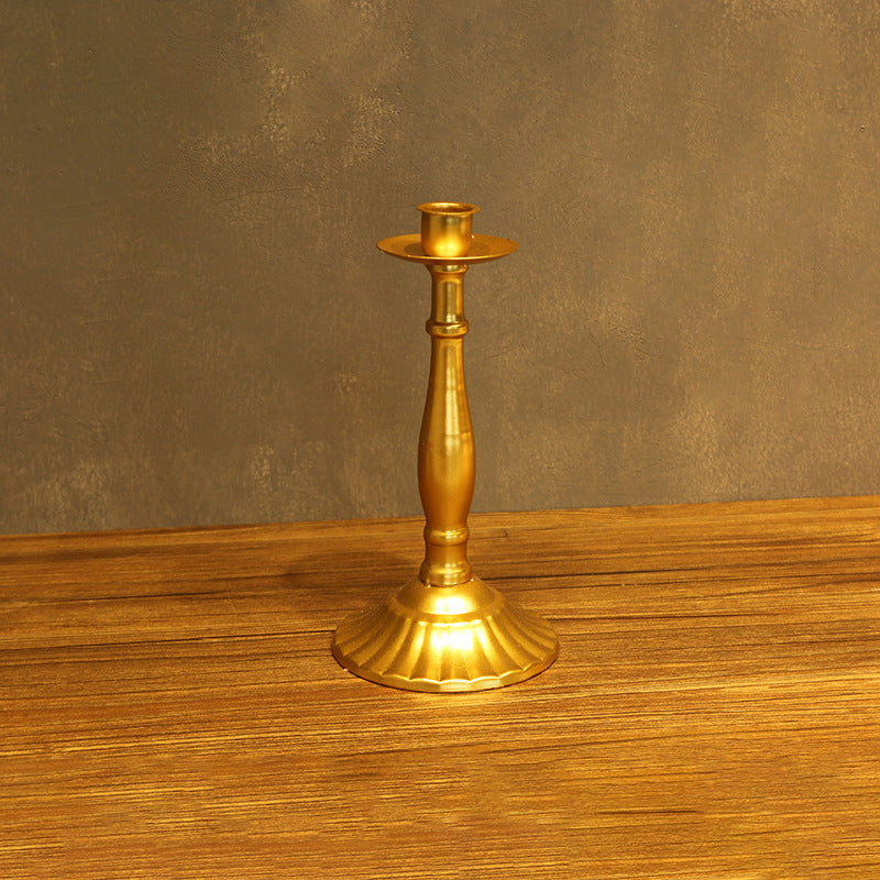 Embrace Nordic Romance: Candlelit Dining Table Decor Candle Holders