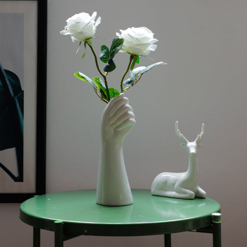Modern minimalist Nordic body art ceramic vase