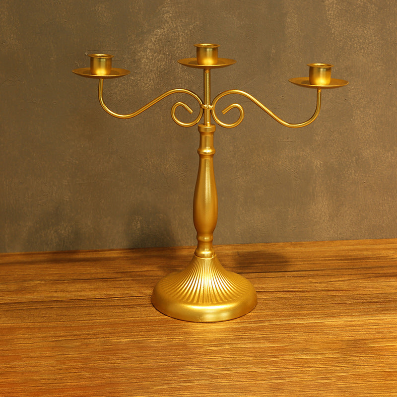 Embrace Nordic Romance: Candlelit Dining Table Decor Candle Holders