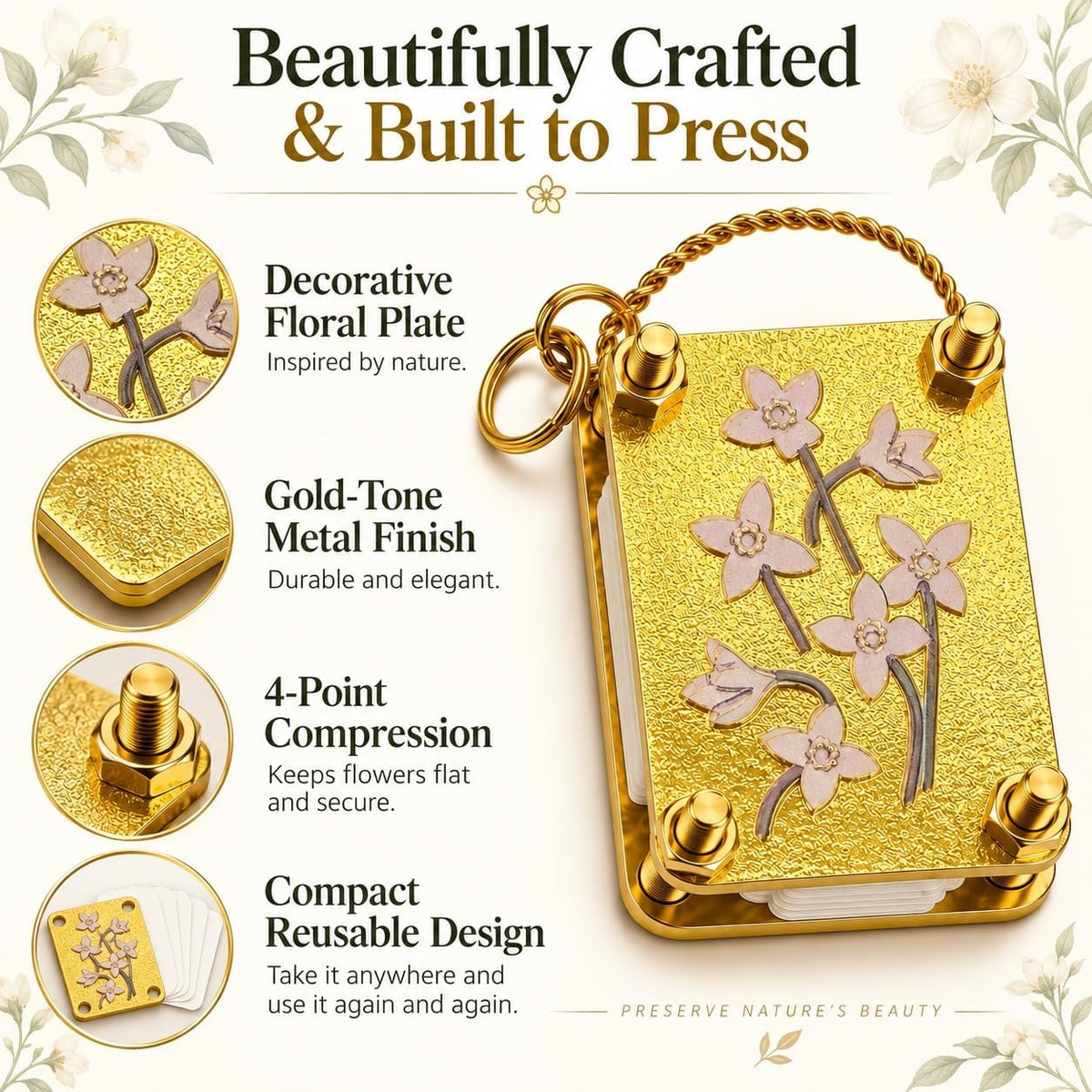 Mini Portable Flower Press
