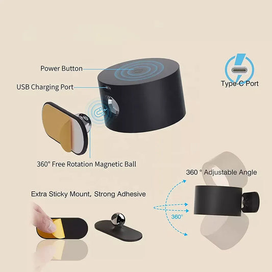 1+1 FREE |  Wireless rechargeable wall light