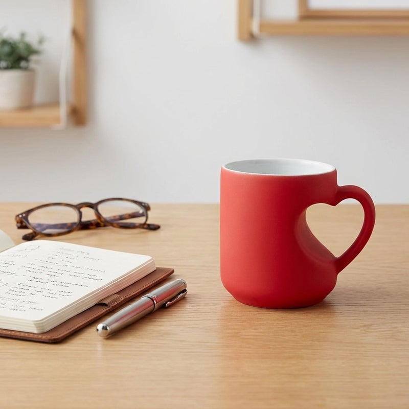 🔥Buy More Save More💖Heart-shaped Color-changing Ceramic Mug🎁