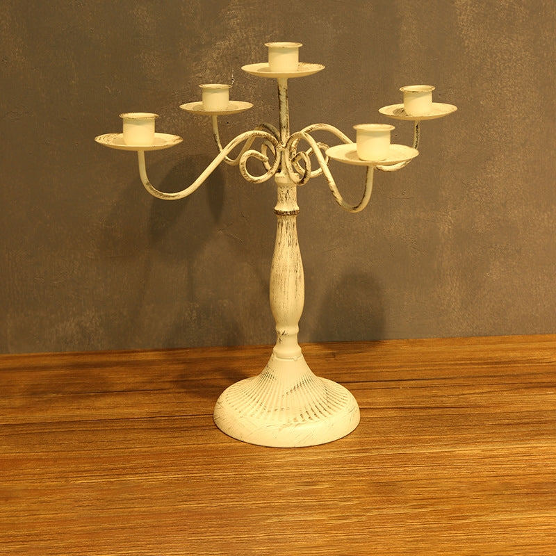 Embrace Nordic Romance: Candlelit Dining Table Decor Candle Holders