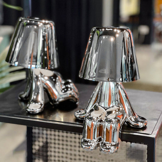 Silver Bros Bedside Lamp