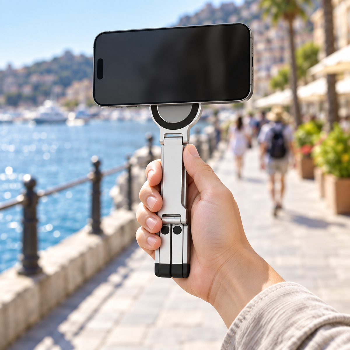 Foldable Magnetic Phone Tripod Stand