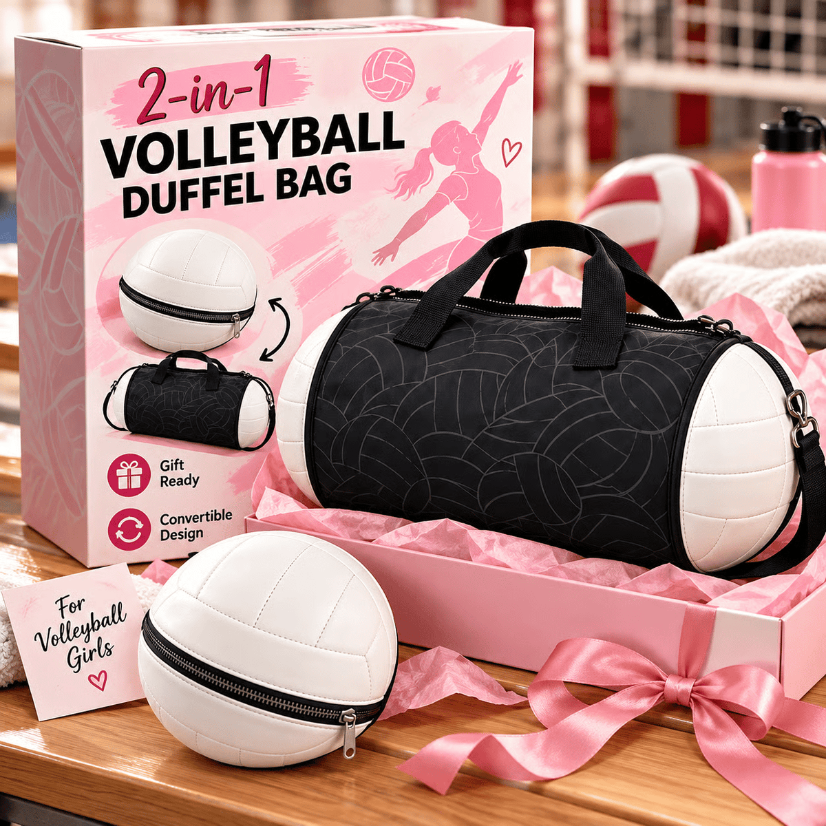 2-in-1 Convertible Volleyball Duffle Bag 🏐🎒