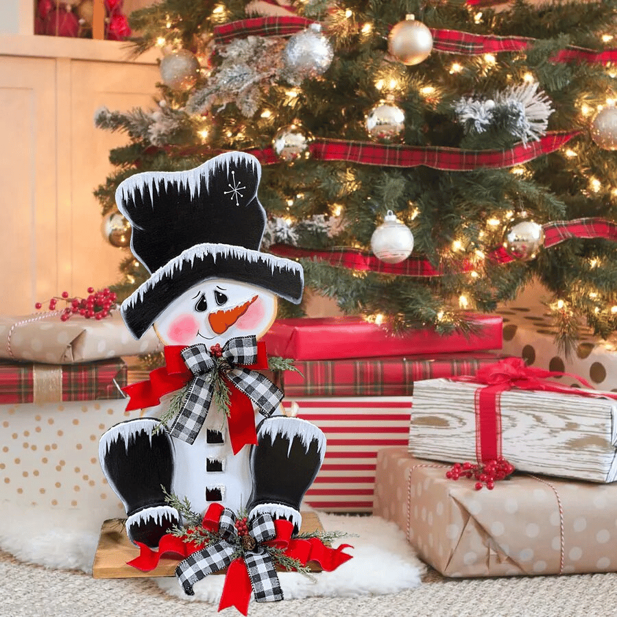 🎄Wooden Christmas Decoration🎄[Including the base]
