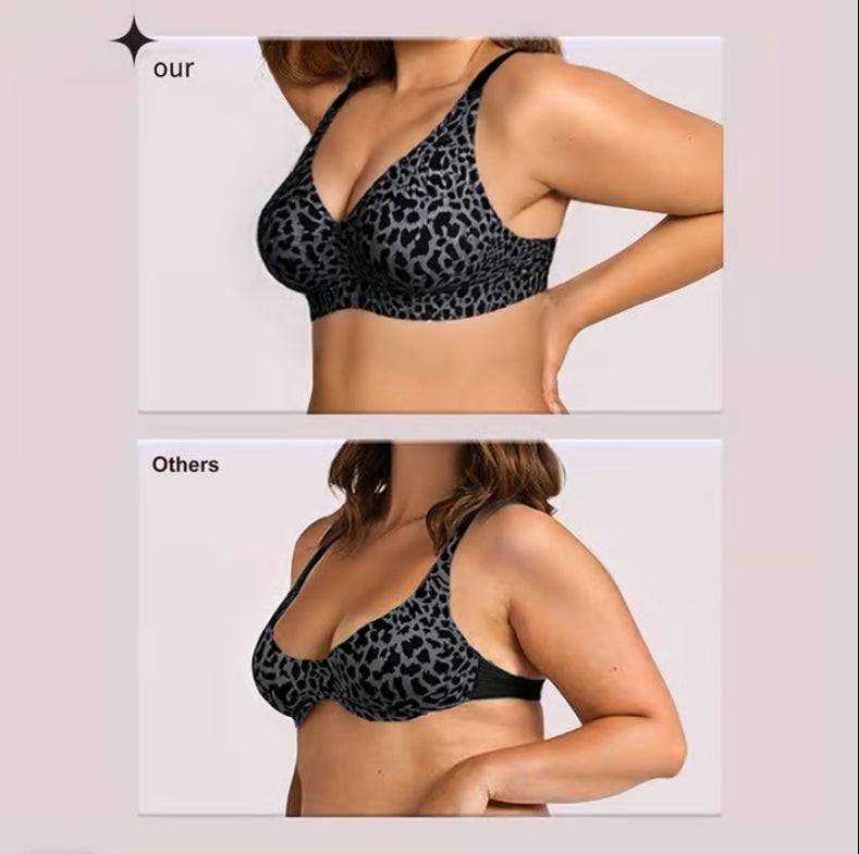 Super Firming Leopard Print Jelly Bra | Women Wirefree Bras 🔥Buy 1 Get 1 Free!