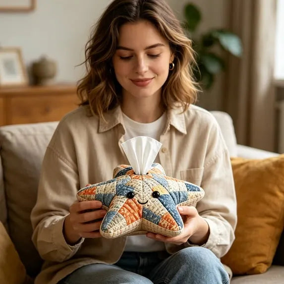 🧵DIY Patchwork-Style Animal Sewing Kit for Tissue Box💙