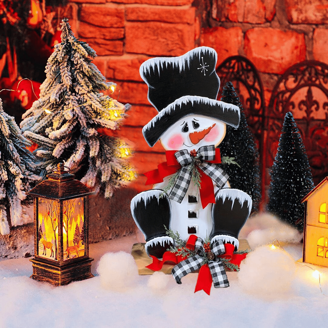 🎄Wooden Christmas Decoration🎄[Including the base]