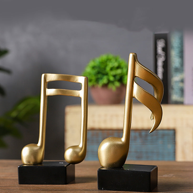 Simple resin musical note model ornaments