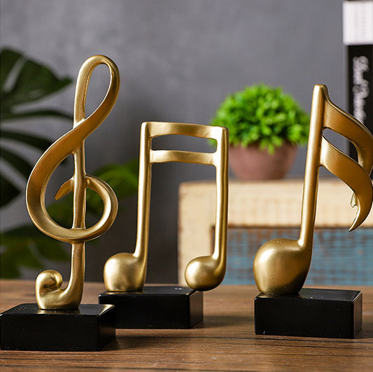 Simple resin musical note model ornaments