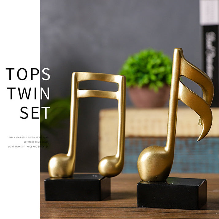 Simple resin musical note model ornaments