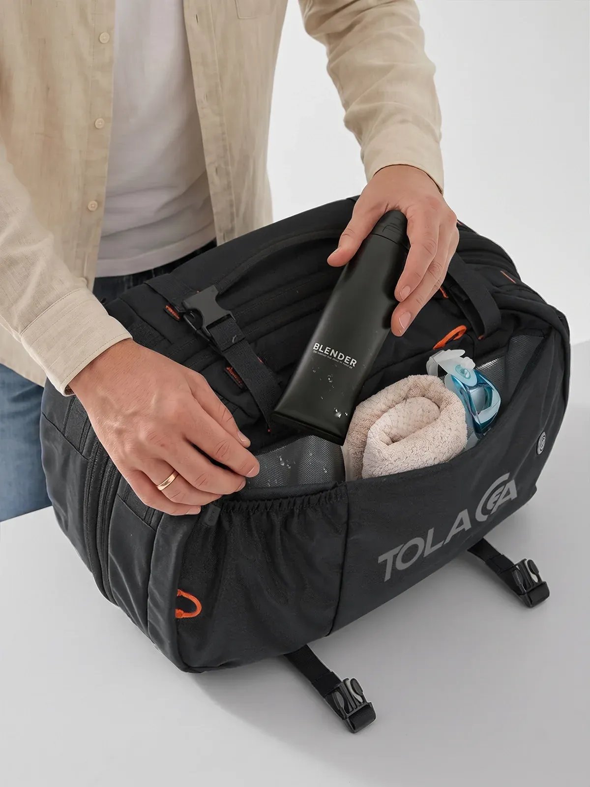Tolaccea Mlife 03 | 40L-50L Expandable 360° Laptop TSA Travel Laptop Backpack (124)