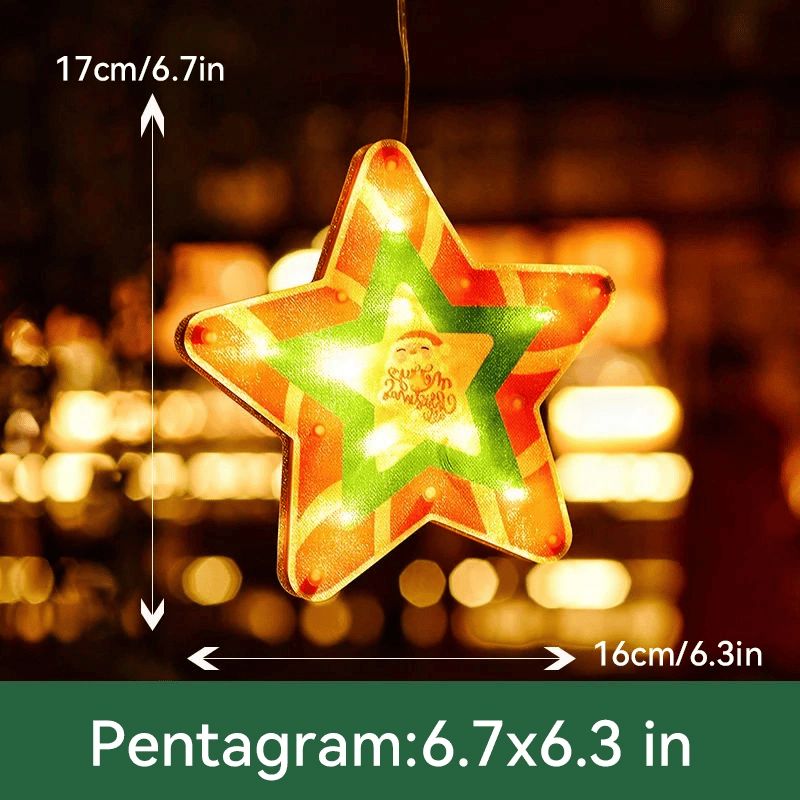 🎄Christmas Window Hanging Lights 🌟