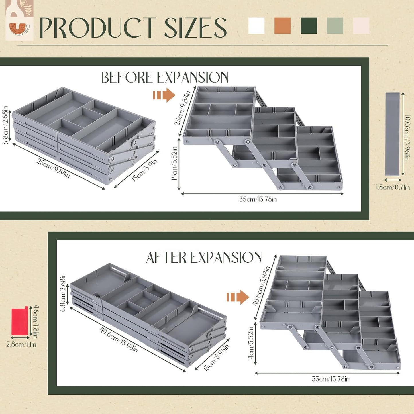smart drawer organizer multi level