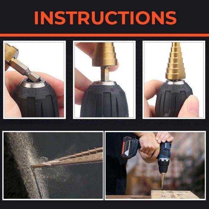 ⏰Promotion 49% OFF💥6 PCS HSS Titanium Coated Drill Bit Set