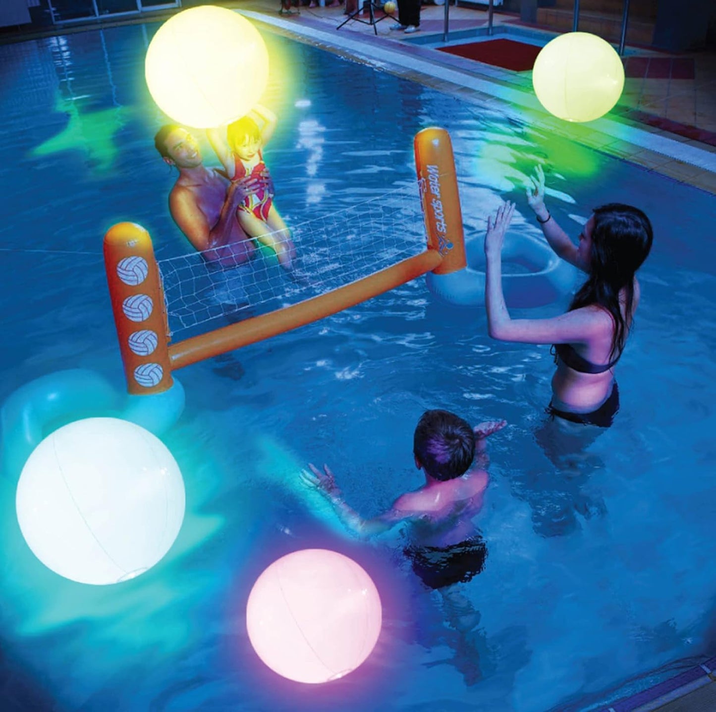 led light 16 colors glowing beach balls